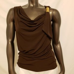 Michael Kors Jewel Accented Top Sz Med